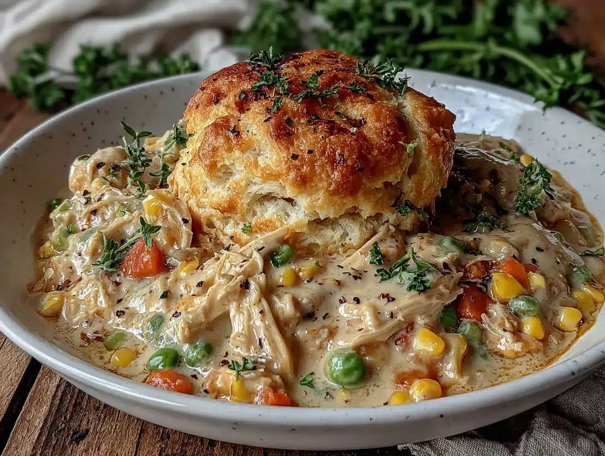 slow cooker chicken pot pie preparation steps