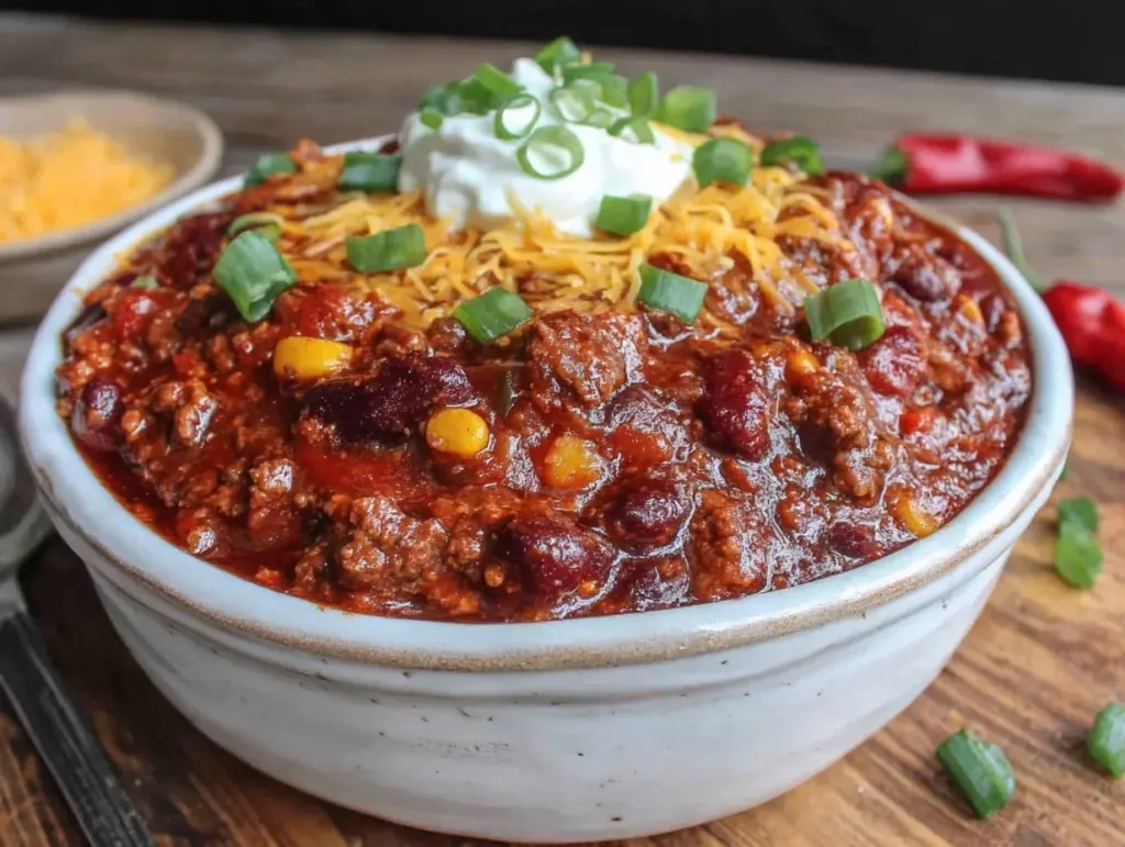 slow-cooker chili - featured image