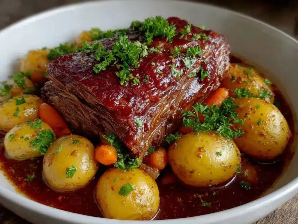 slow cooker pot roast - featured image