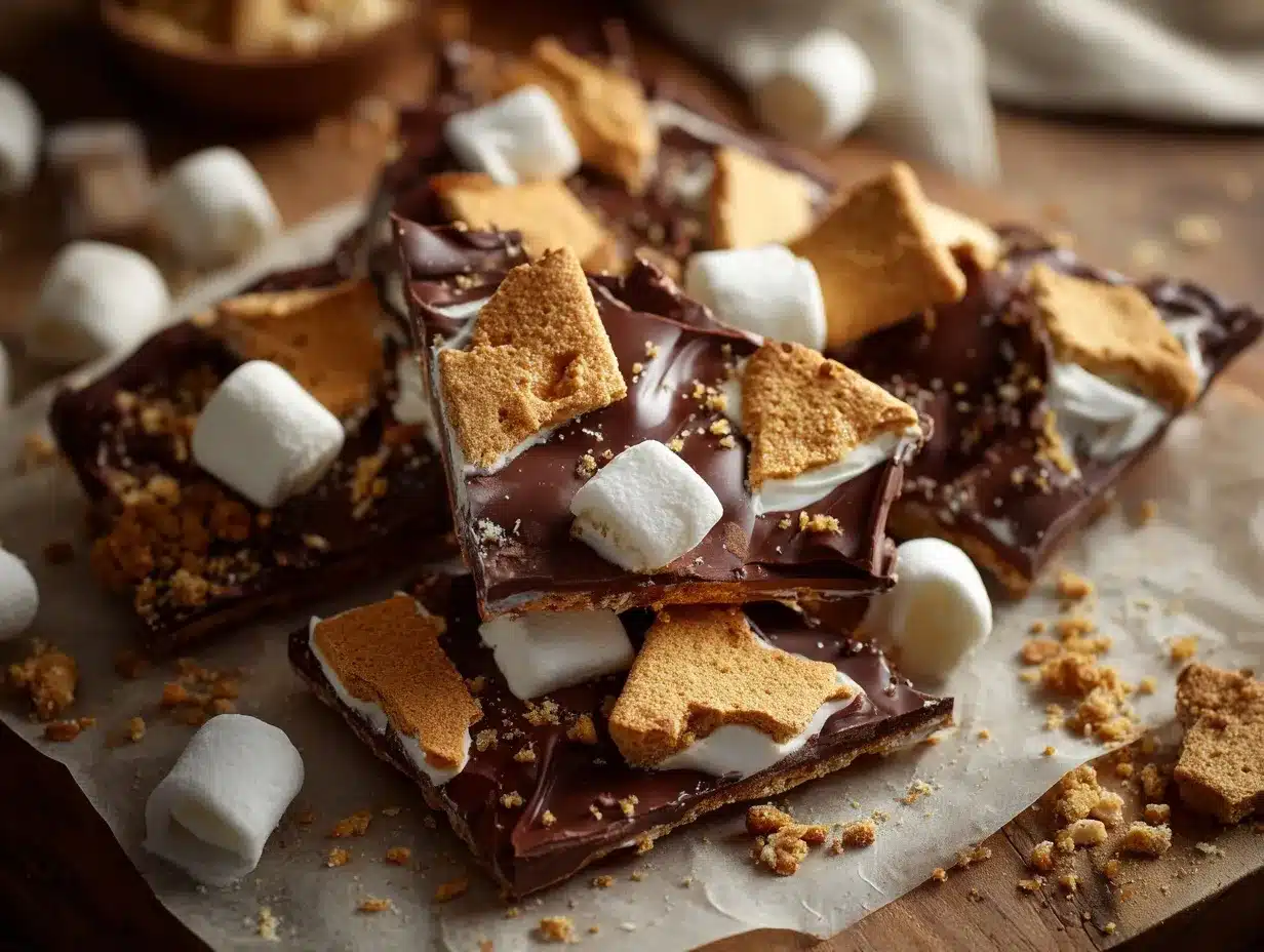 smores bark preparation steps