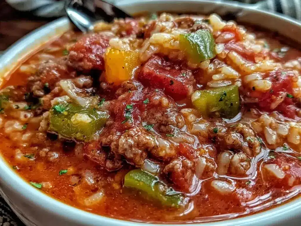 stuffed pepper soup - featured image