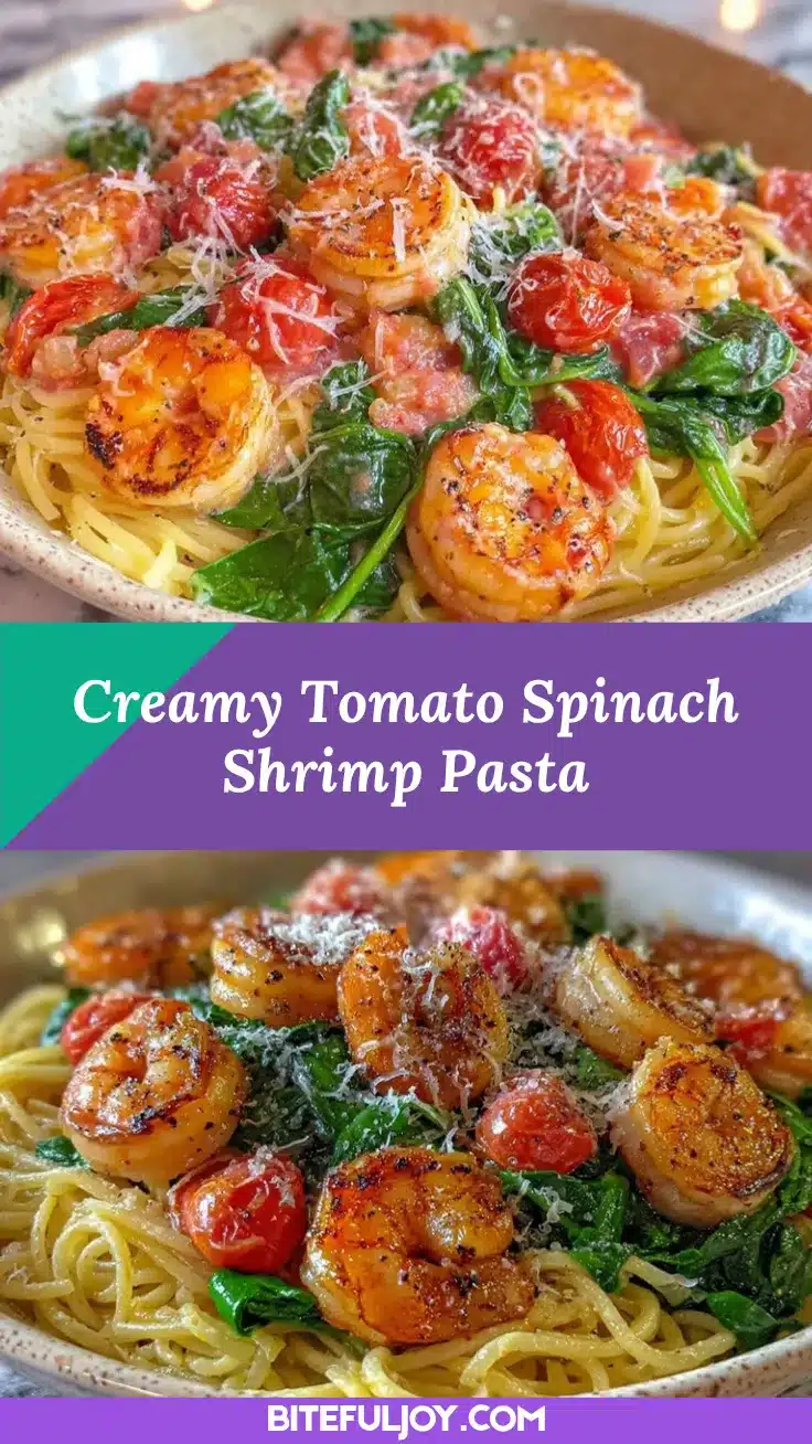 tomato spinach shrimp pasta recipe