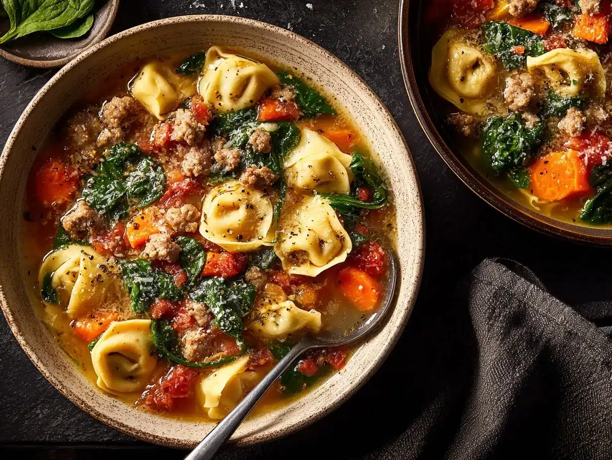 tortellini sausage soup preparation steps