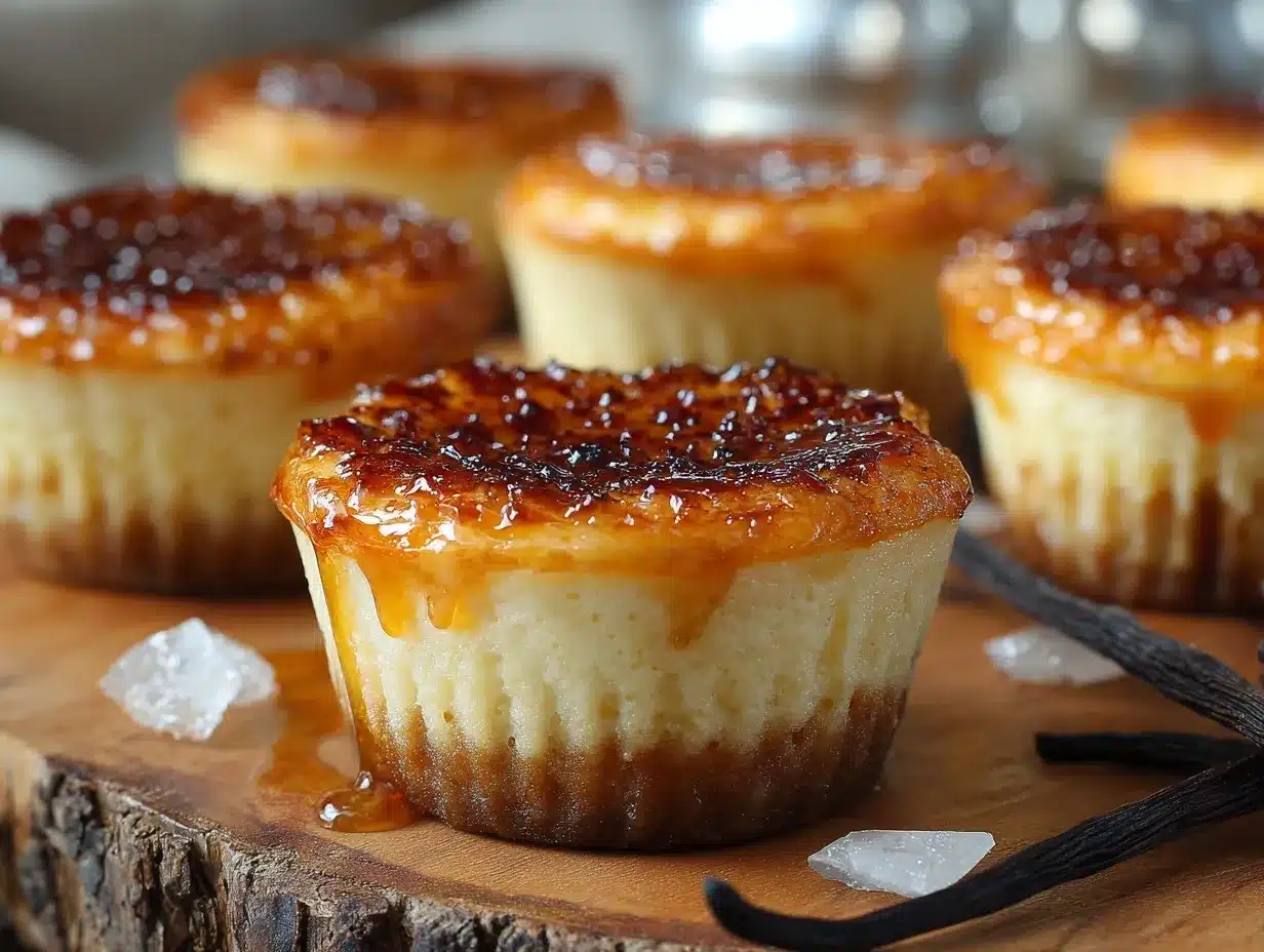 Vanilla Bean Crème Brûlée Cupcakes preparation steps
