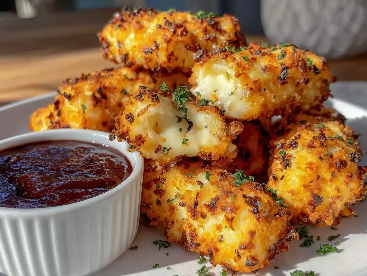 air fryer mozzarella sticks preparation steps