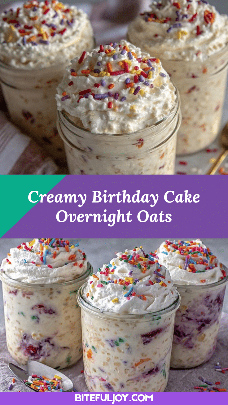 Birthday Cake Overnight Oats recipe