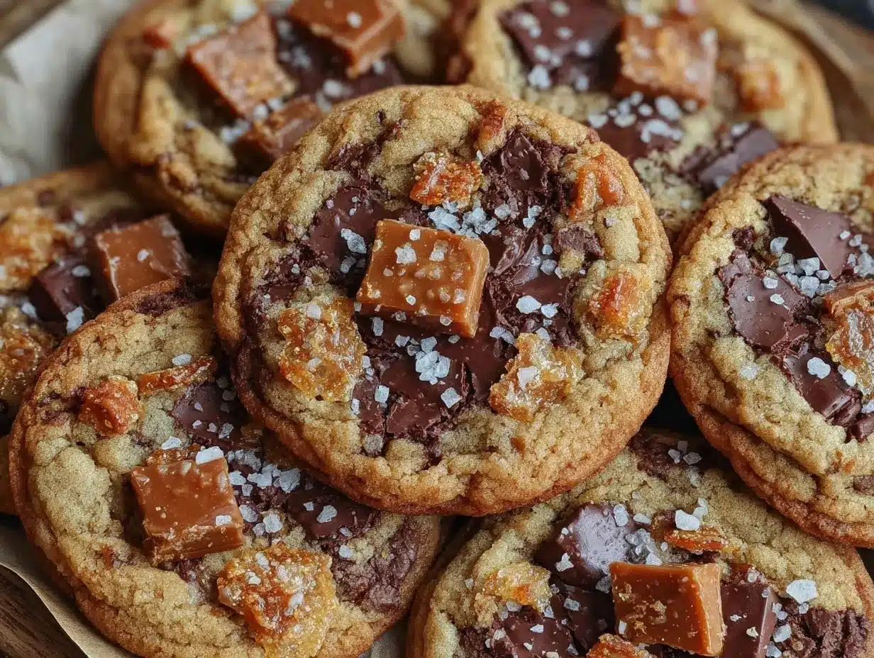 brown butter coffee toffee cookies preparation steps
