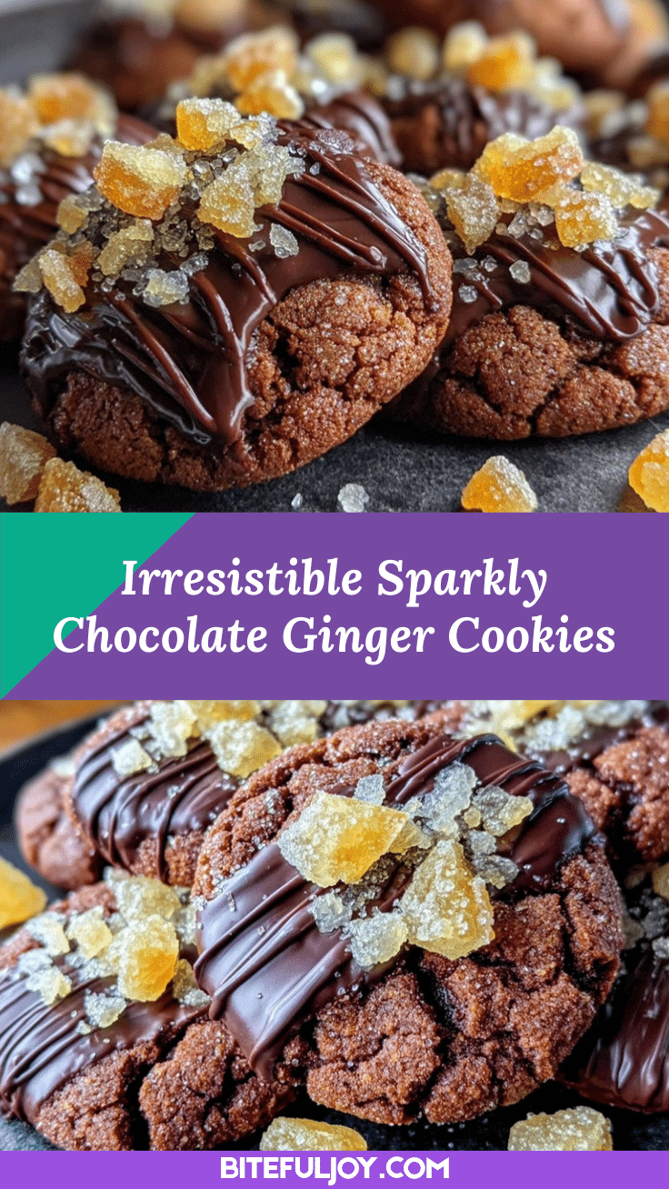 chocolate ginger sparkle cookies recipe