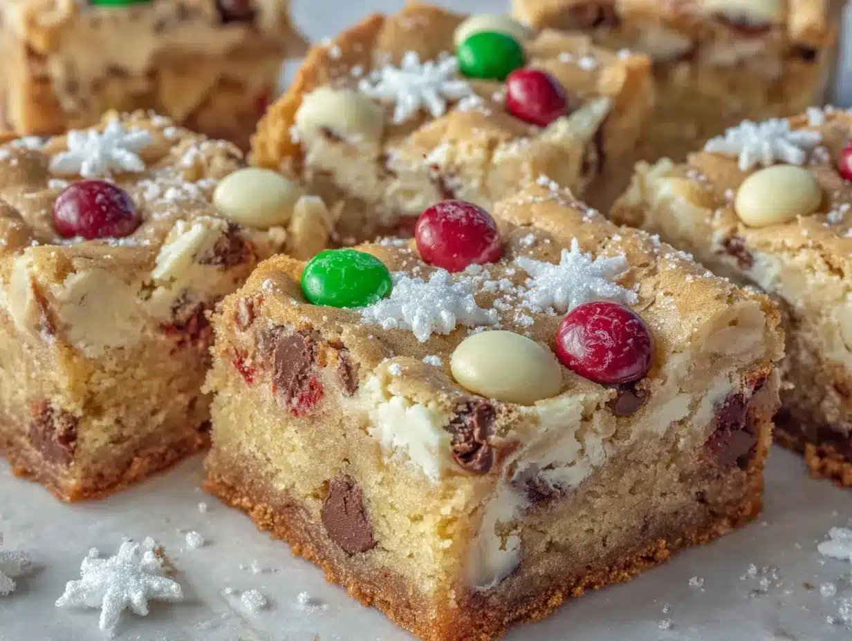 Christmas Cookie Bars preparation steps