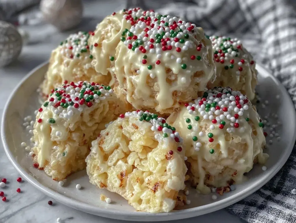 Christmas Rice Crispy Treats - featured image