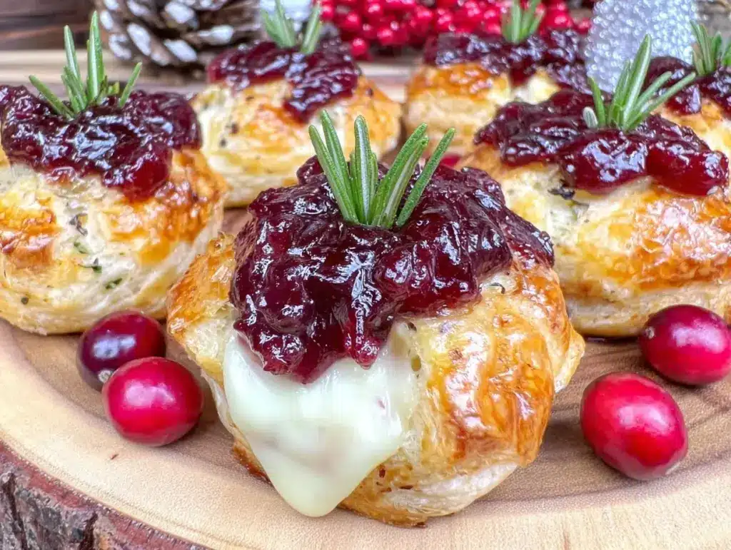 cranberry brie bites - featured image