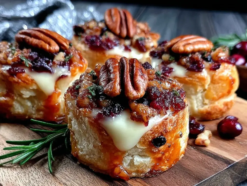 cranberry brie bites - featured image