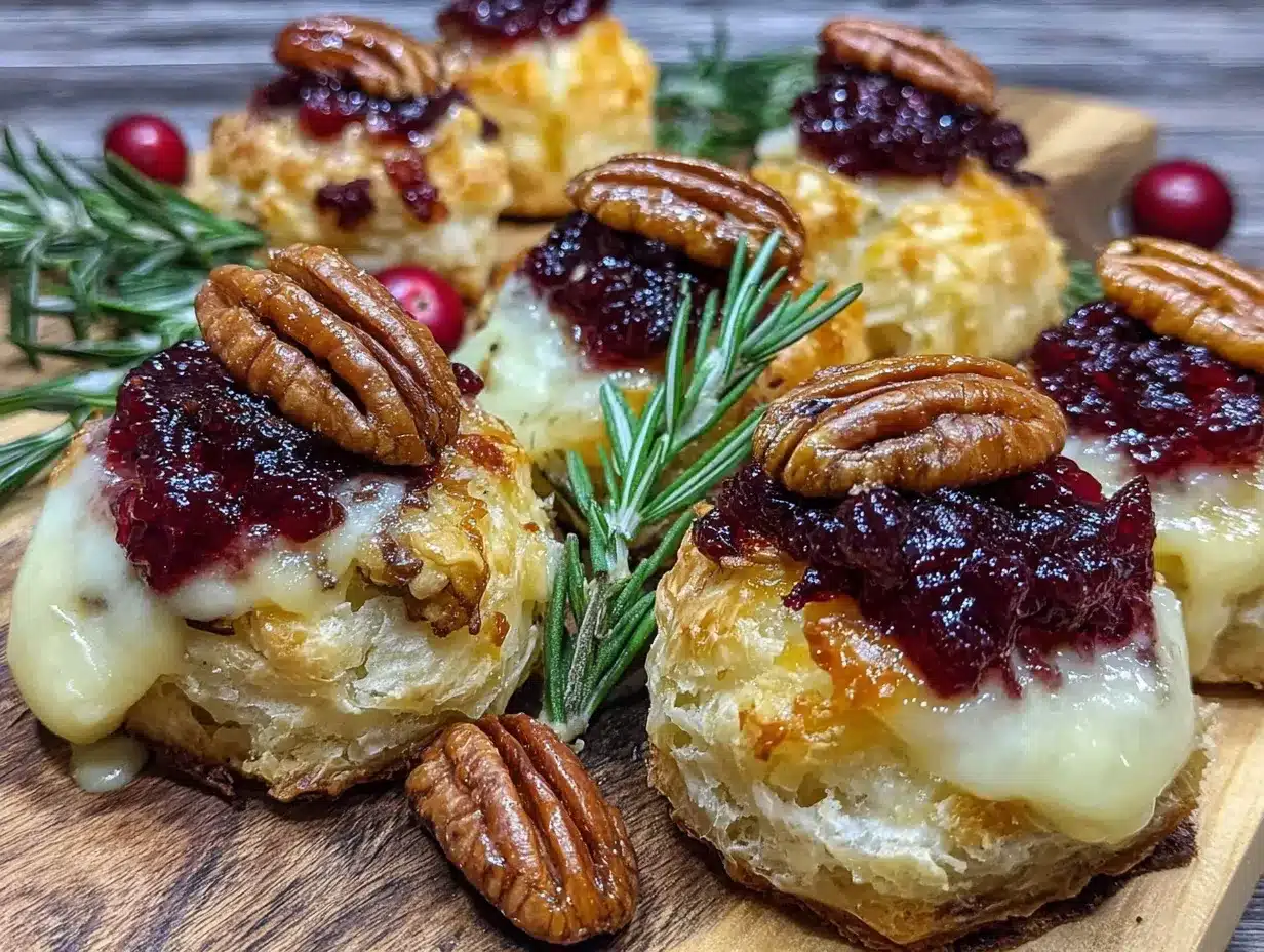 cranberry brie bites preparation steps