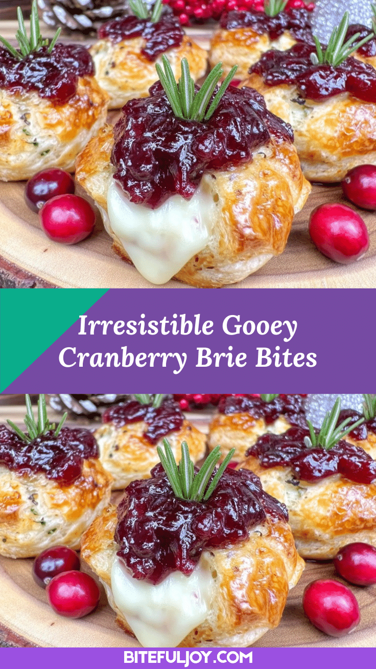cranberry brie bites recipe