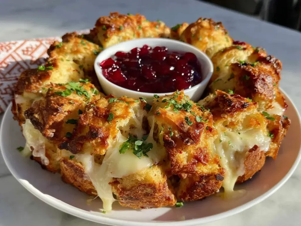 Cranberry Brie Pull-Apart Bread Bites - featured image