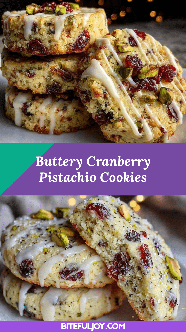 cranberry pistachio shortbread cookies recipe