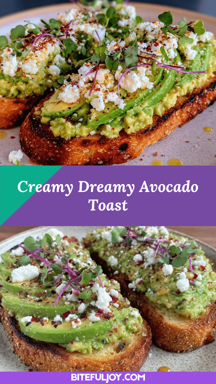 creamy avocado toast recipe