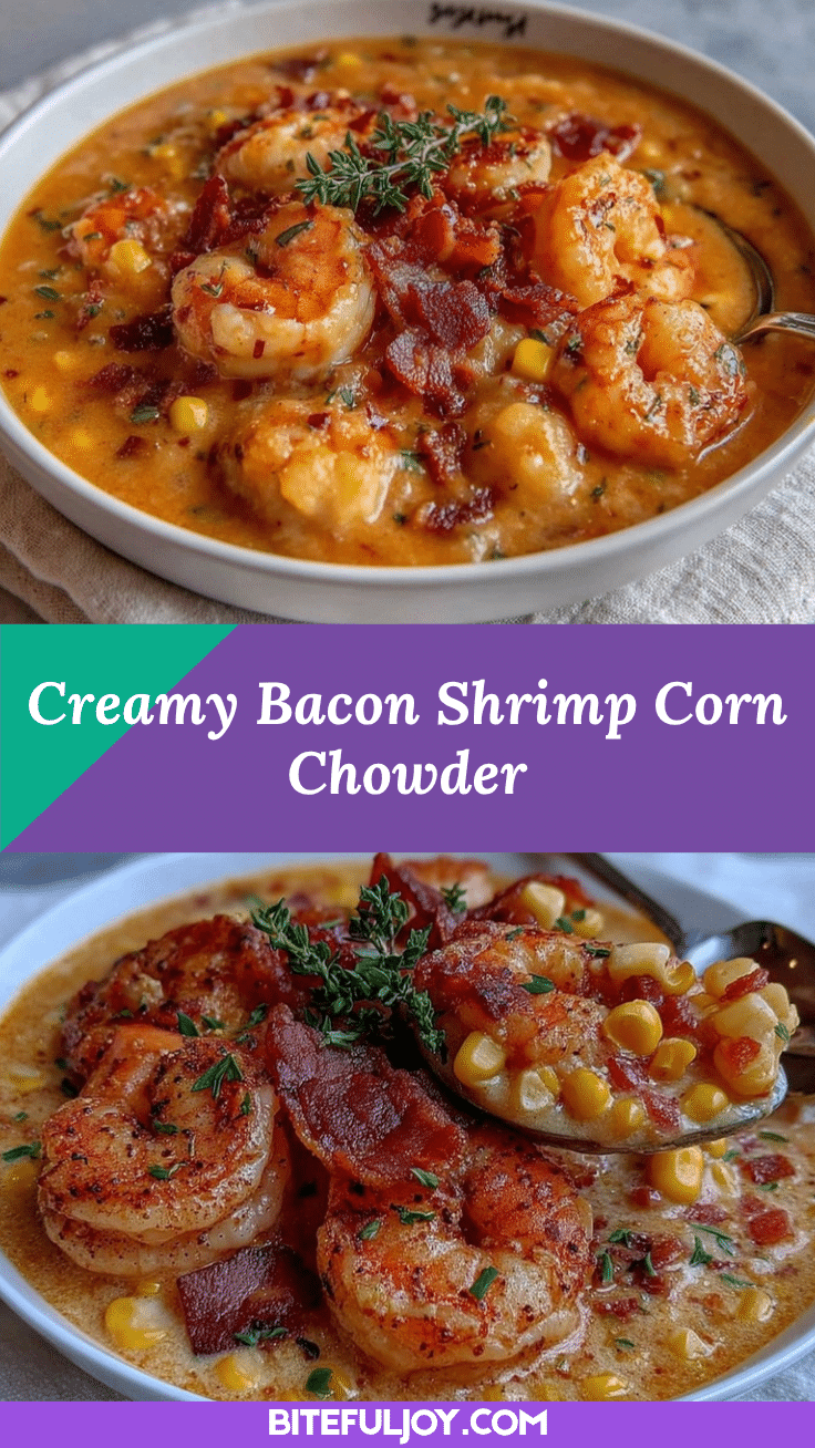 creamy bacon shrimp corn chowder recipe
