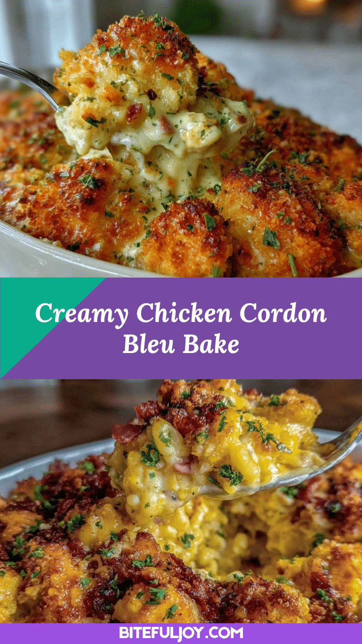 creamy chicken cordon bleu casserole recipe