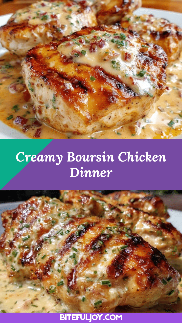Creamy Chicken with Boursin Sauce recipe