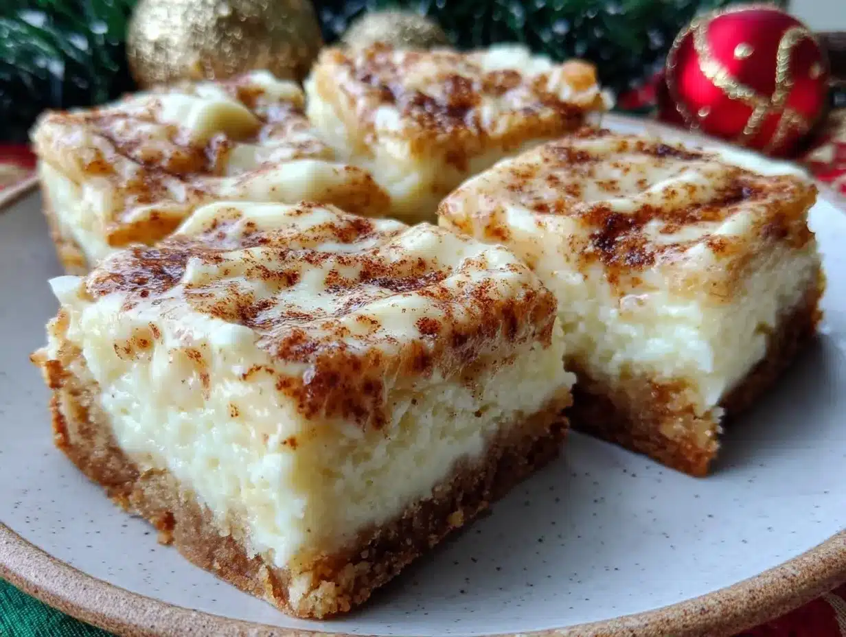 Creamy Eggnog Cookie Bars preparation steps