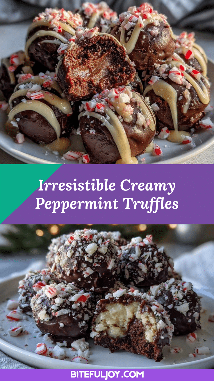 creamy peppermint truffles recipe