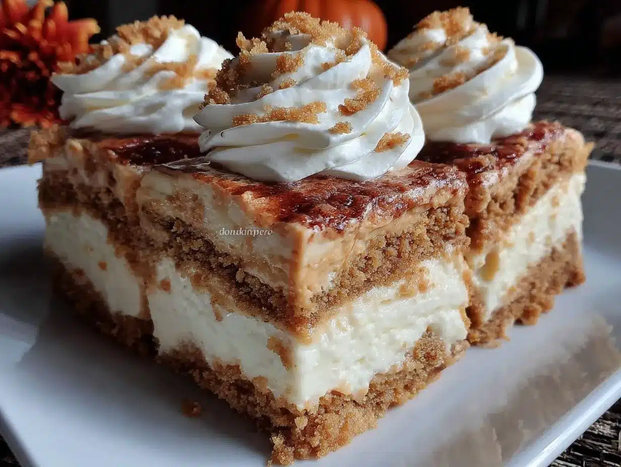 Creamy Pumpkin Lush Dessert preparation steps