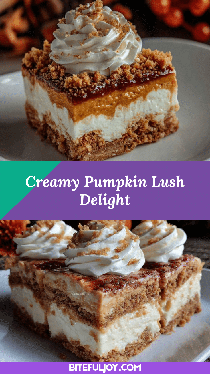 Creamy Pumpkin Lush Dessert recipe