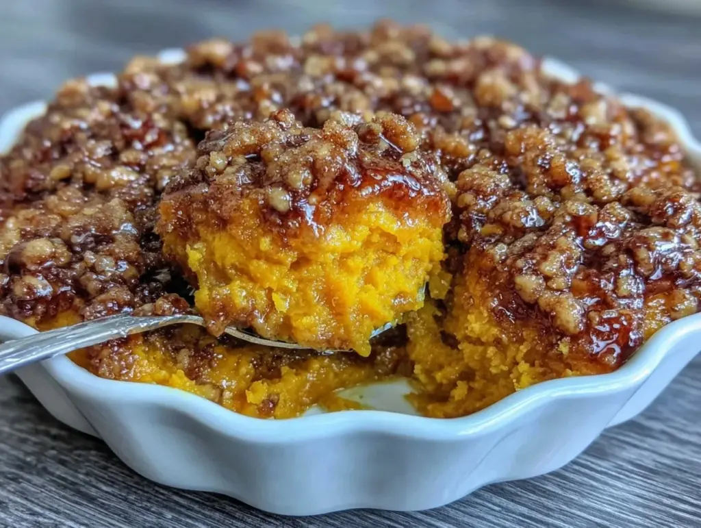 creamy sweet potato casserole - featured image