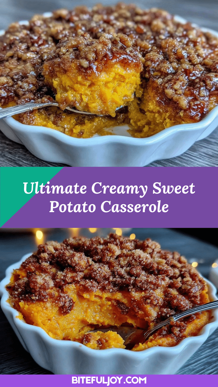 creamy sweet potato casserole recipe