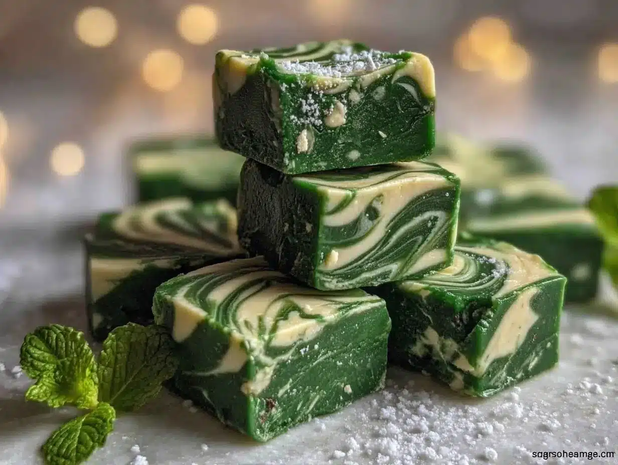 creme de menthe fudge preparation steps