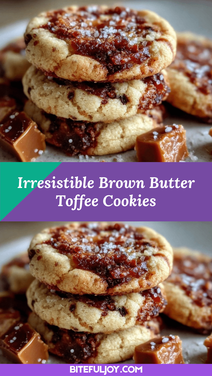 crispy brown butter toffee cookies recipe