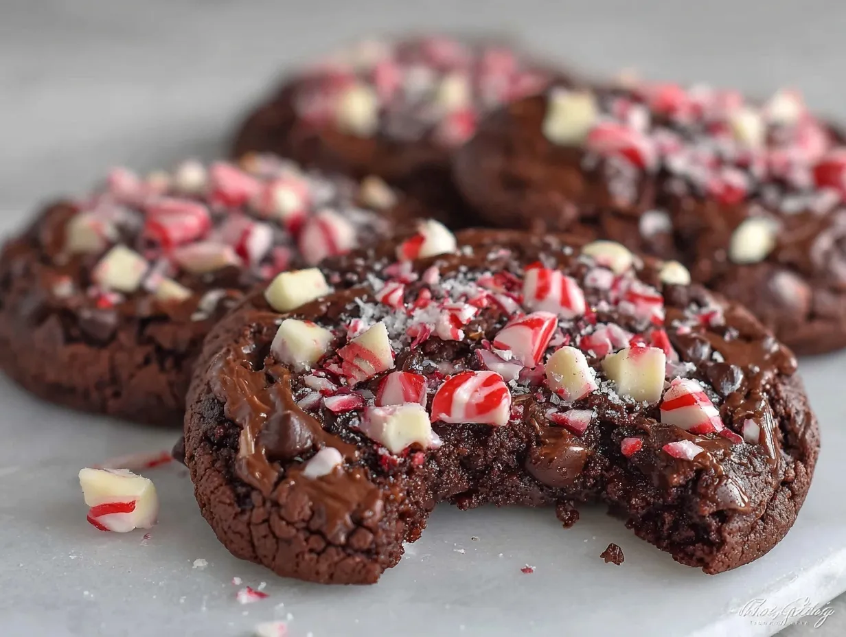 crispy chocolate peppermint crunch cookies preparation steps