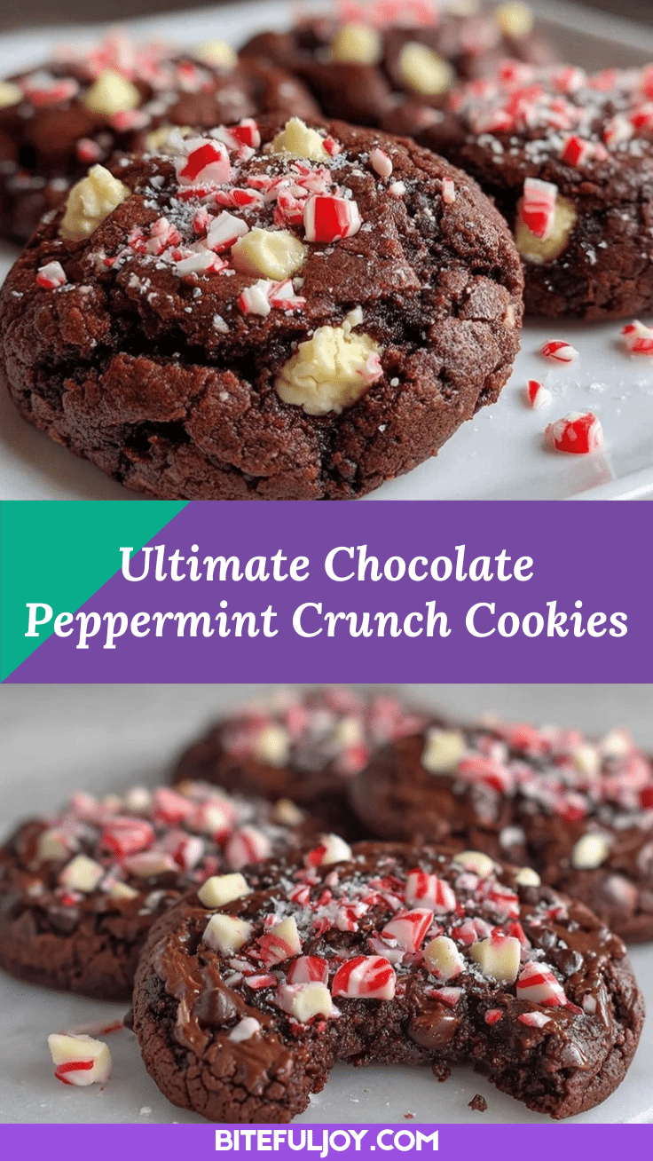crispy chocolate peppermint crunch cookies recipe