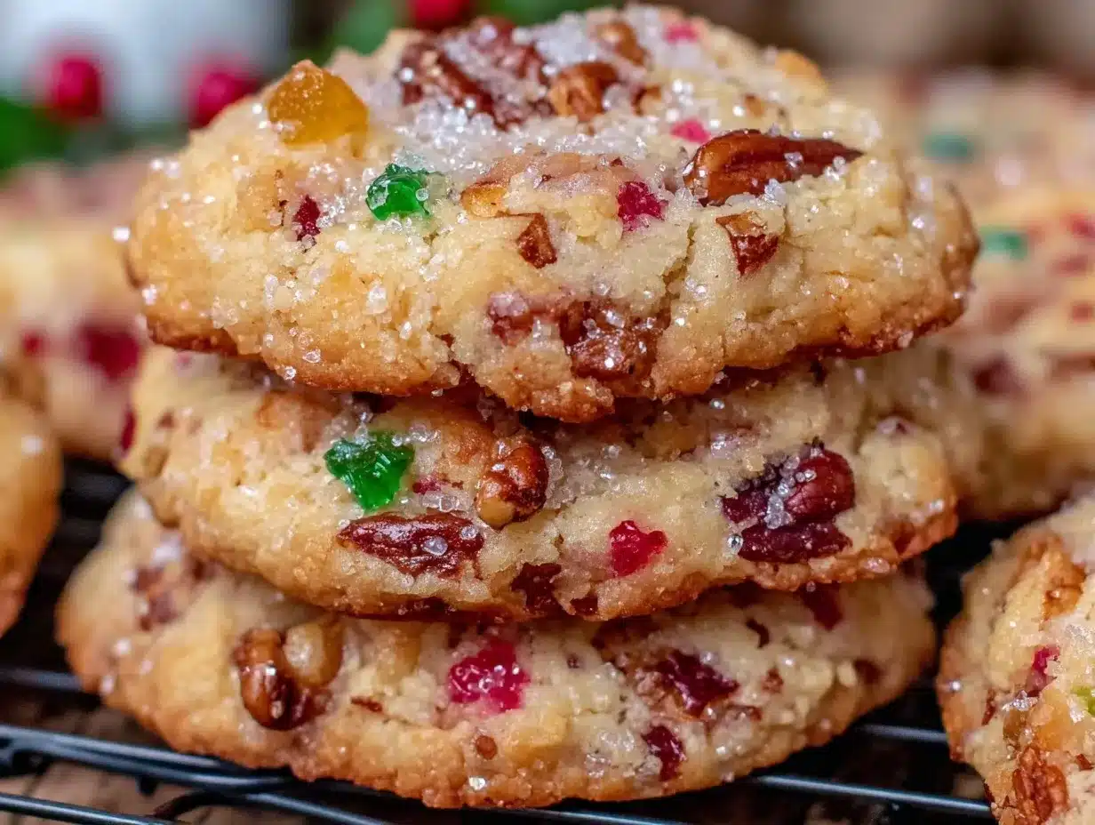 crispy fruitcake cookies preparation steps