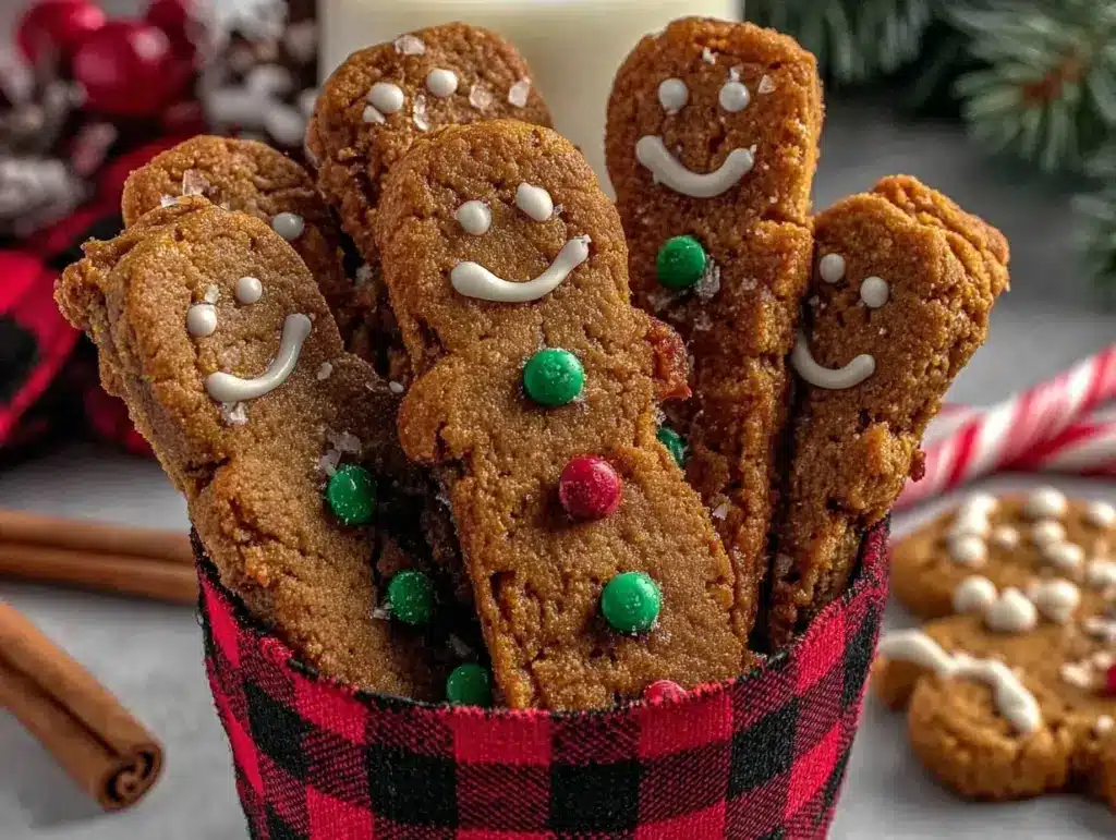 crispy gingerbread cookie sticks - featured image