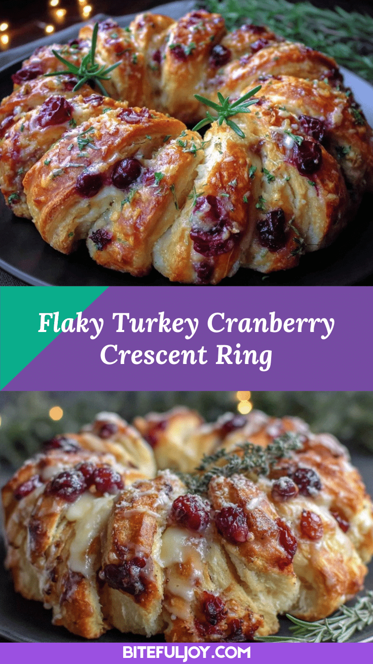 Crispy Turkey Cranberry Crescent Ring recipe
