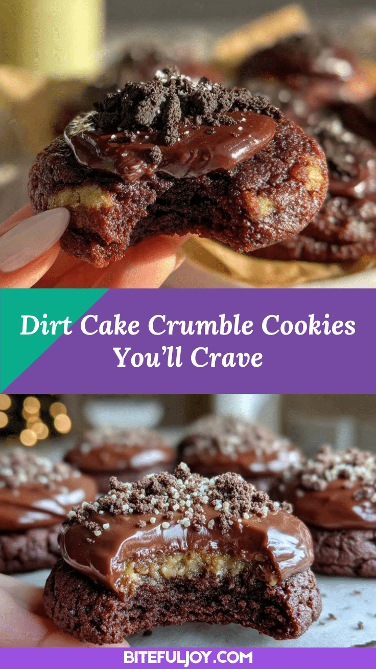 Dirt Cake Crumble Cookies recipe