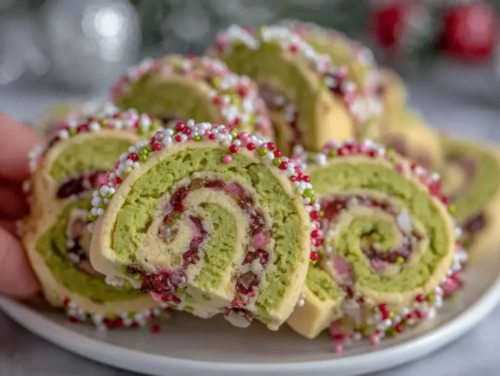 Festive Pinwheel Cookies - featured image