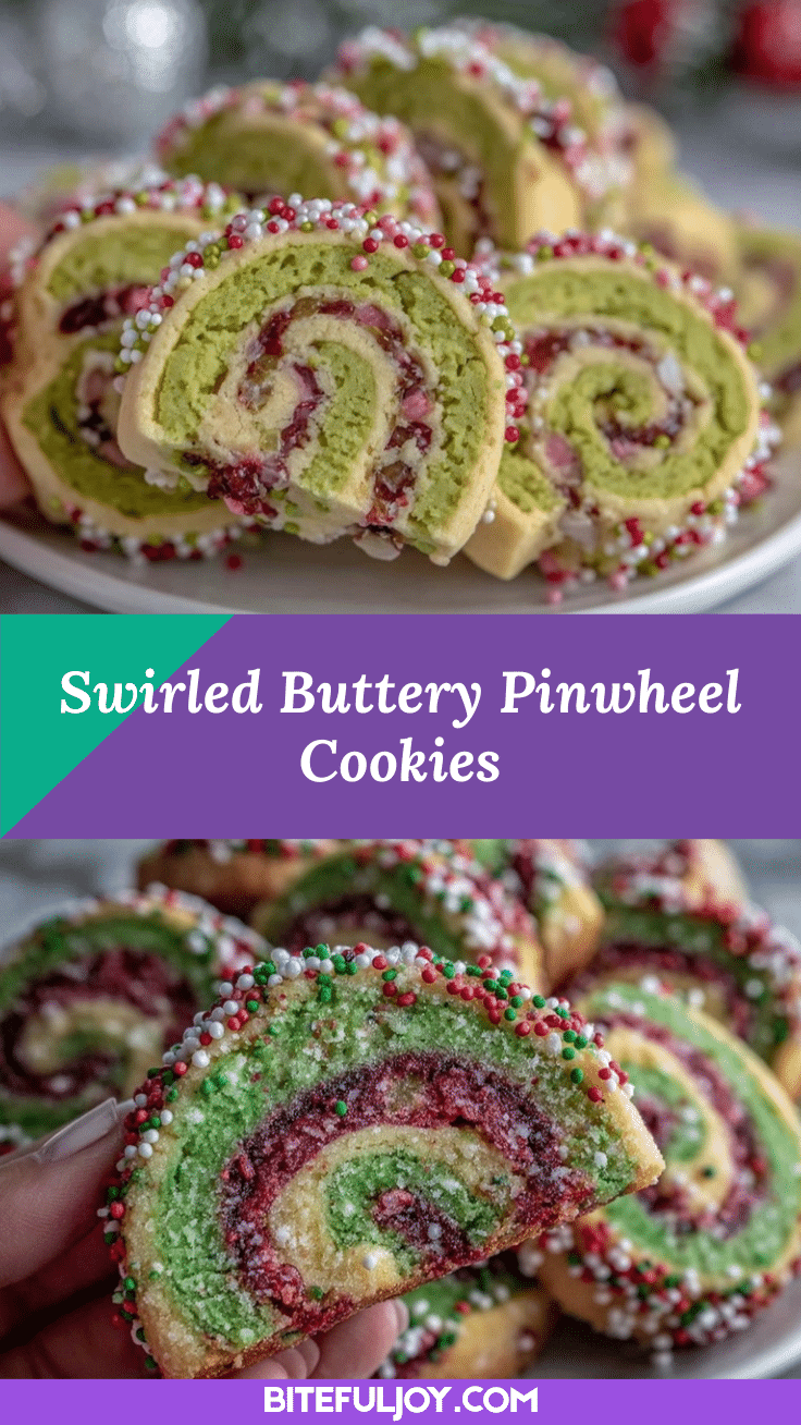 Festive Pinwheel Cookies recipe
