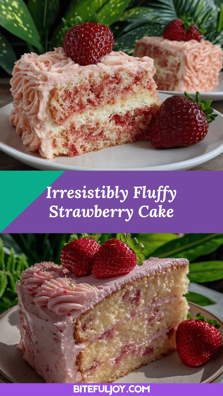 fluffy strawberry cake recipe