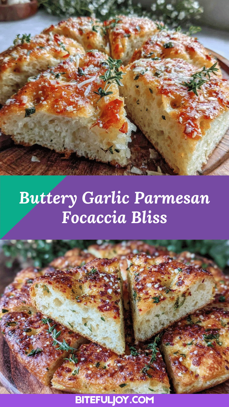 garlic parmesan focaccia bread recipe
