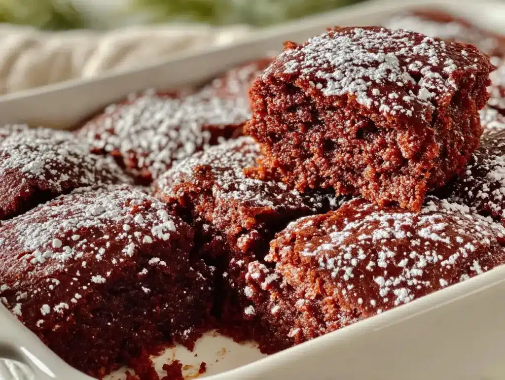 gingerbread brownies - featured image