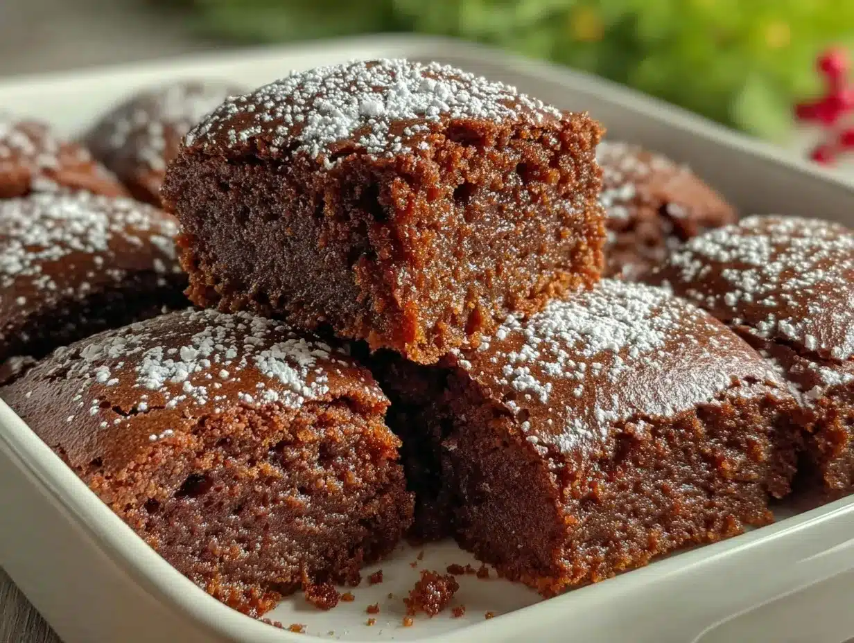 gingerbread brownies preparation steps