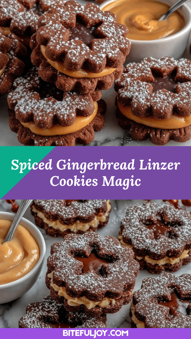 Gingerbread Linzer Cookies recipe