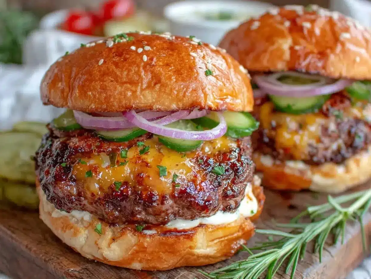 homemade beef burgers preparation steps