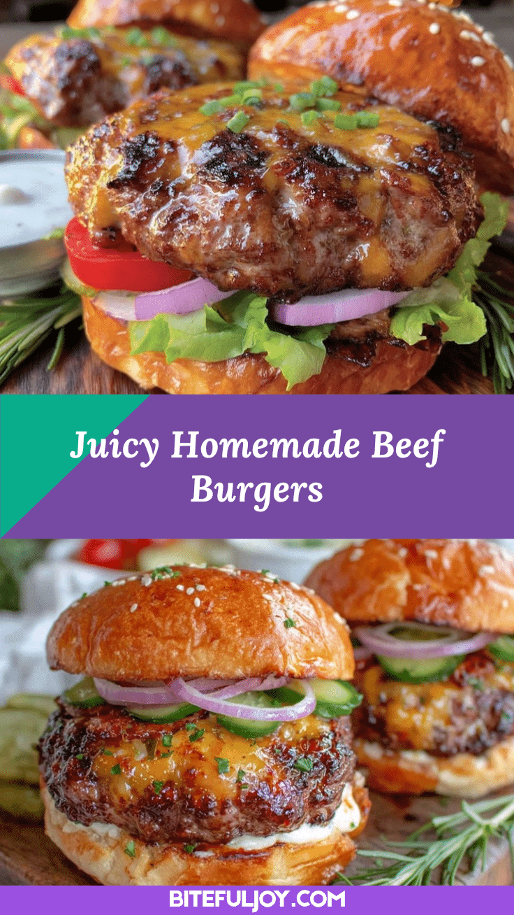 homemade beef burgers recipe