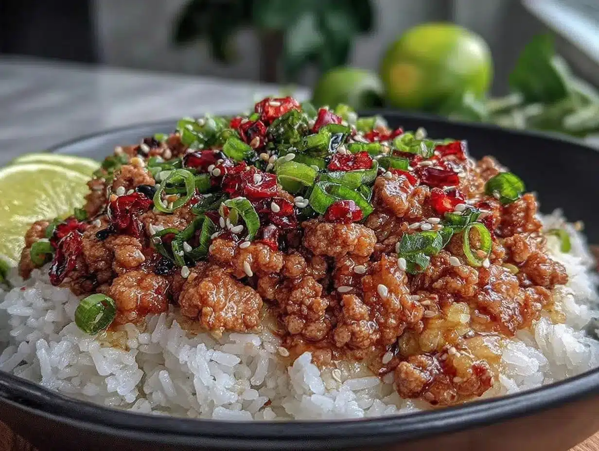 honey garlic ground turkey preparation steps