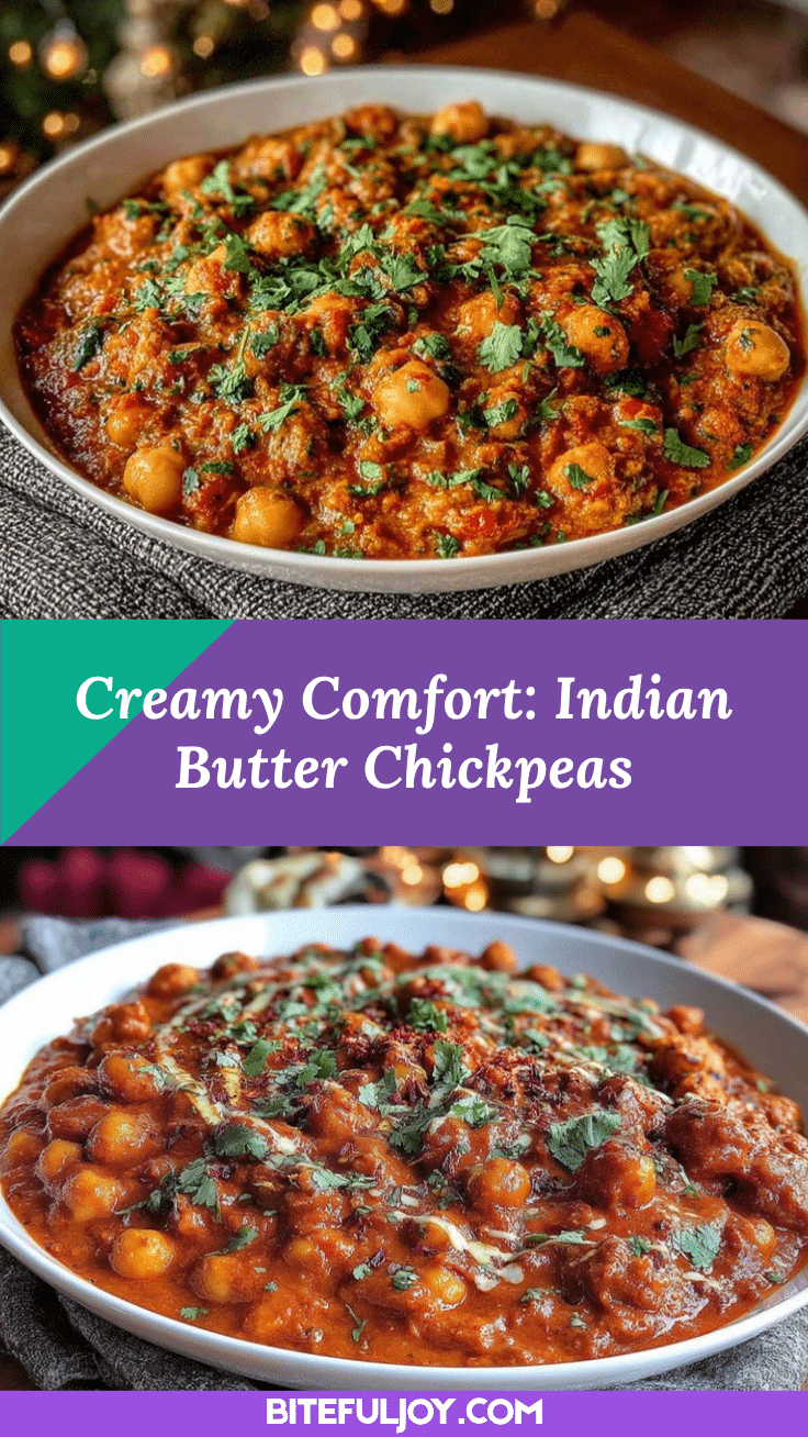 Indian Butter Chickpeas recipe