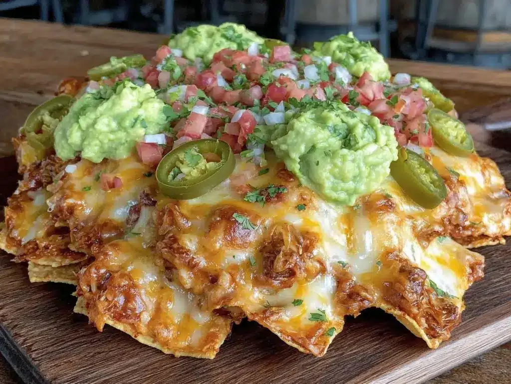 loaded cheesy nachos - featured image